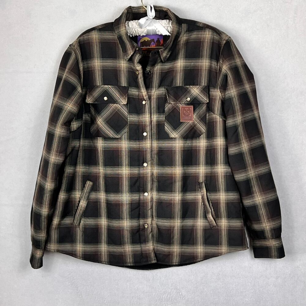 Dixxon Flannel Co Womens The Rip Jacket Sherpa Limited Edition Snap Yellowstone